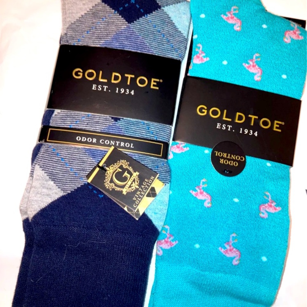 Gold Toe ODOR CONTROL Socks ((2)) 6.5-12 Shoe Size